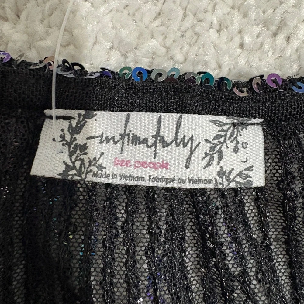 NWT Free People Gold Rush Sequin Half Slip Skirt, Size Large - Picture 2 of 3
